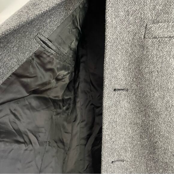 The Kooples Men’s Grey Pienza Coat Overcoat Pea Coat Buttons Mid-Length Business - Picture 10 of 13